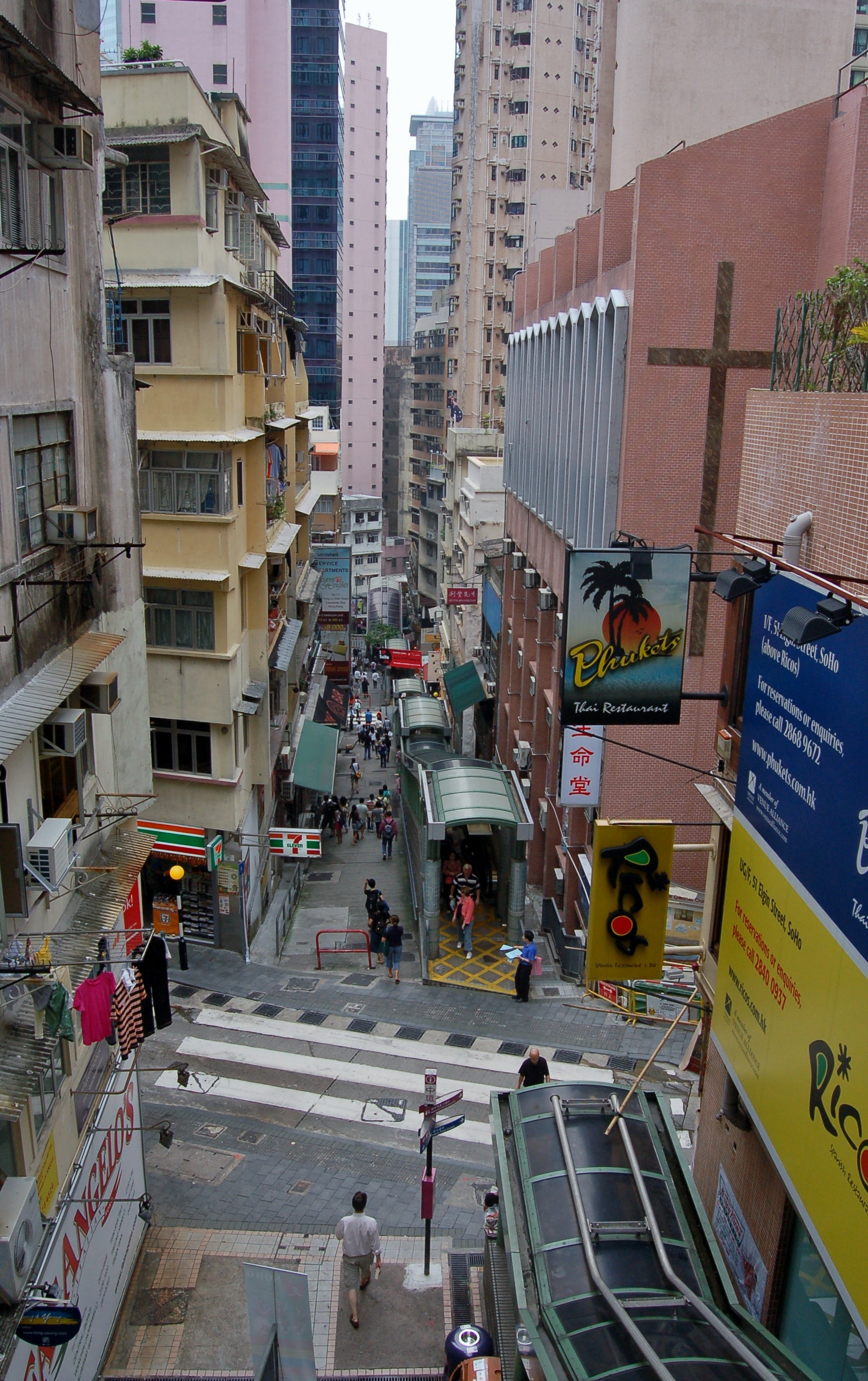 Mid-Levels escalator Hong Kong