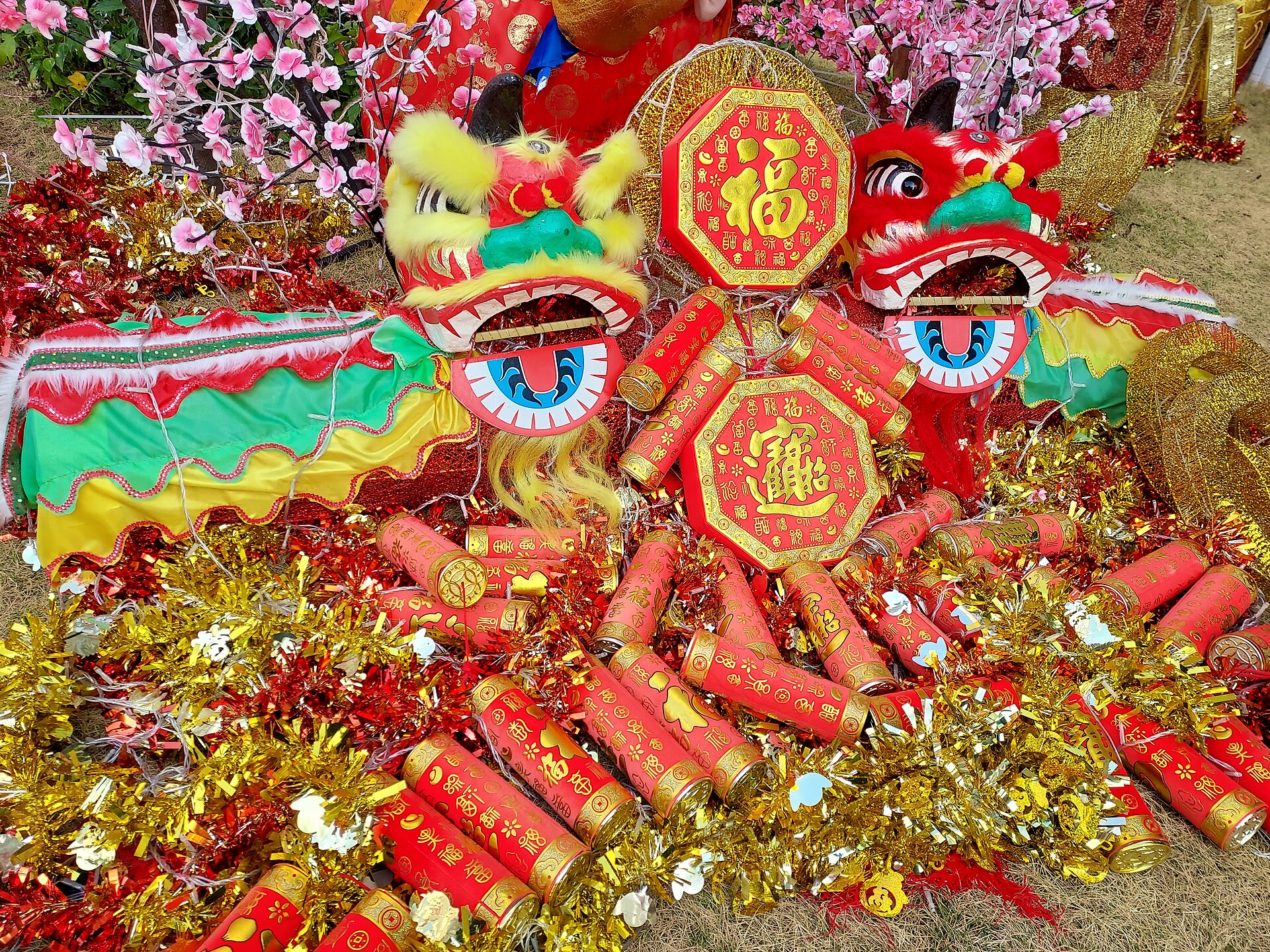 Hong Kong Chinese New Year decorations