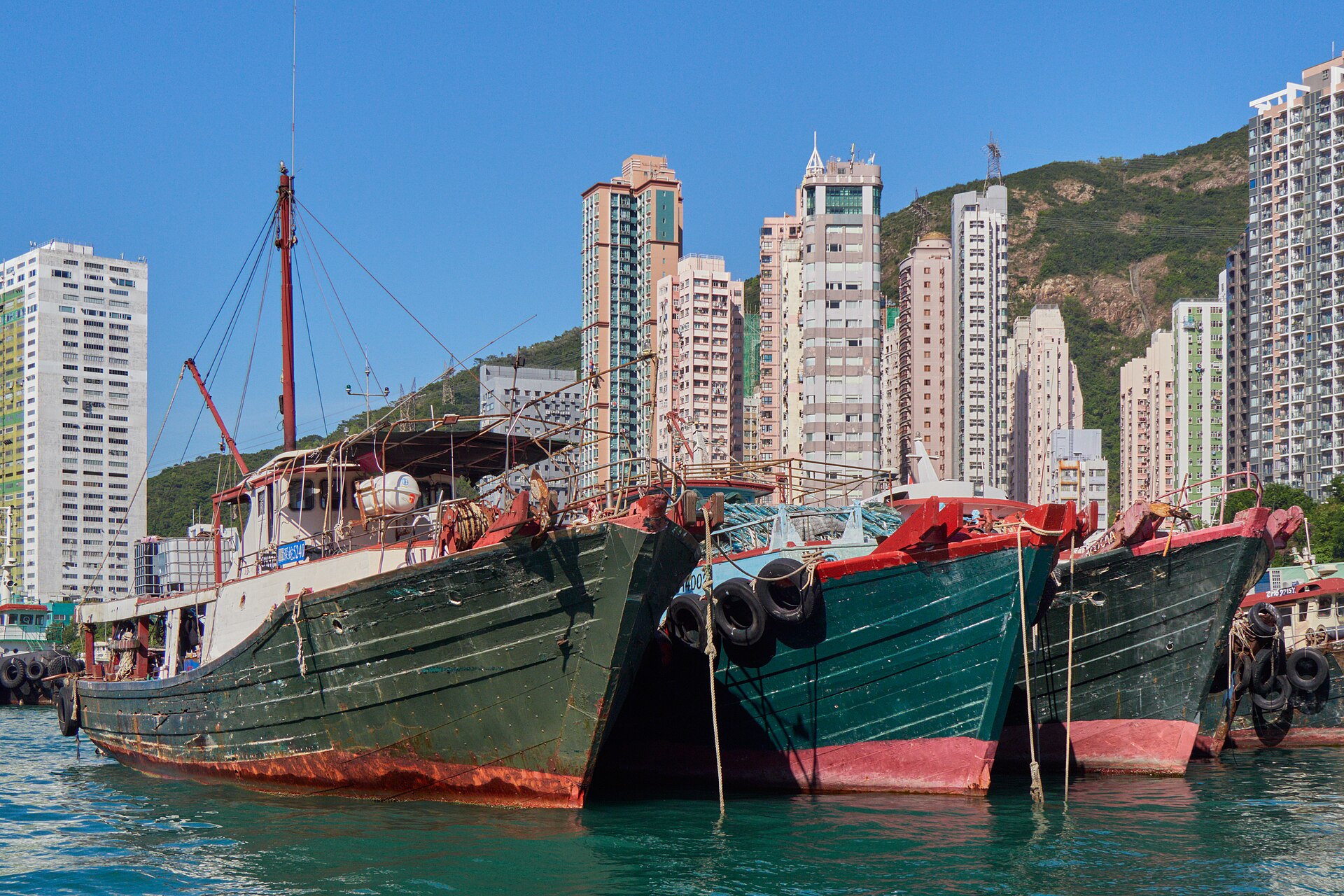 Hong Kong hillside towers