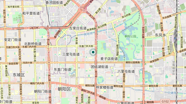 Map showing the location of Sanlitun