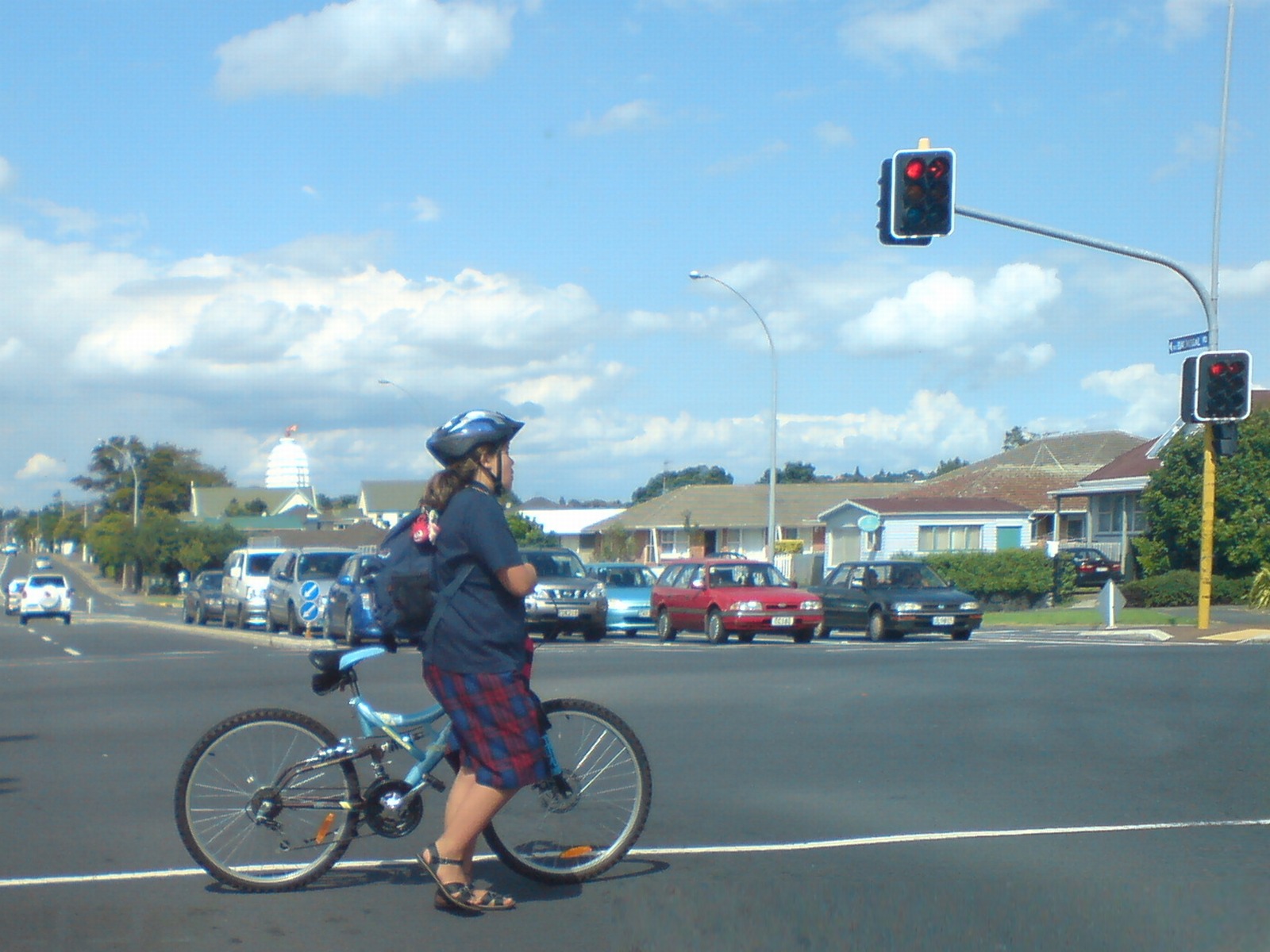 school children uniform crossing
