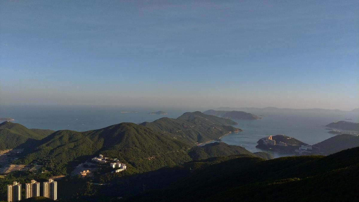 Hong Kong Hiking Trails and the Heat That Catches People: Dragon's Back viewed from Mount Parker