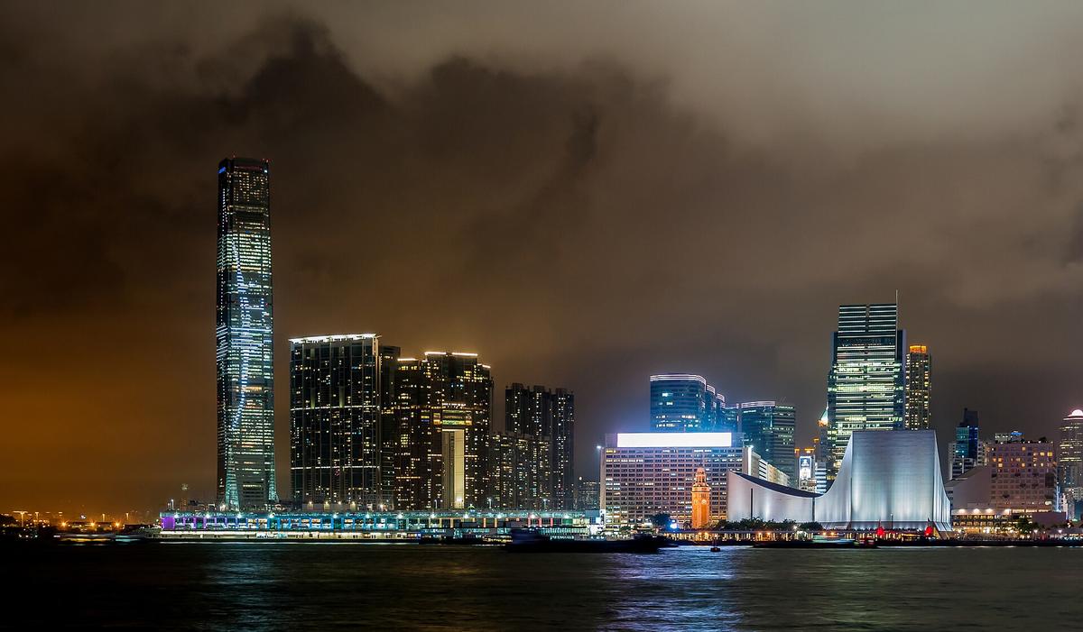 Hong Kong skyline Victoria Harbour